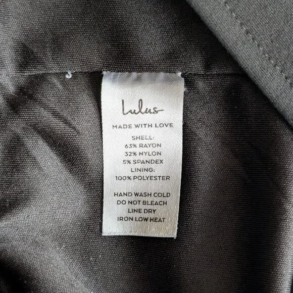 Lulus Glam Black Off-the-Shoulder Bodycon Dress Size Large - Picture 11 of 11